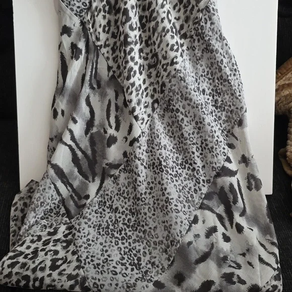 Leopard Print Spaghetti Strap Dress Completely Lined - Picture 2 of 4